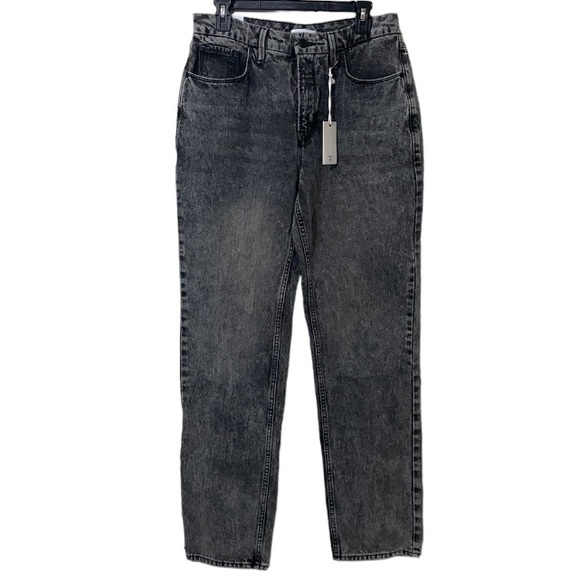 Good American Good Icon Loose Fit 90s Slim Straight Leg Jeans Size 10